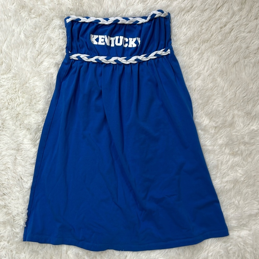 Kentucky knit strapless dress